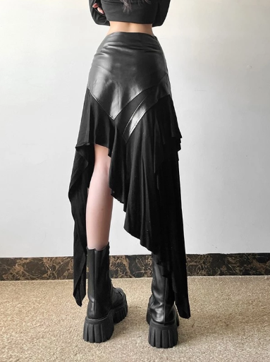 Asymmetrical Rose Layered Lace Skirt – Summer Design