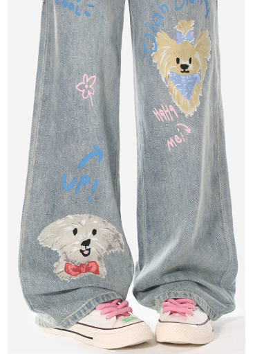 Loose Wide-Leg Jeans