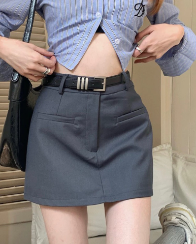 Basic Casual Formal Blazer Mini Skirt
