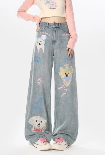 Loose Wide-Leg Jeans