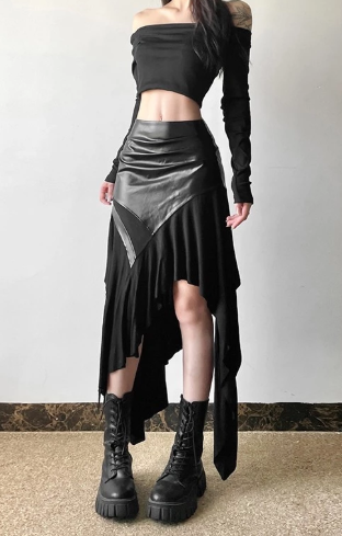 Asymmetrical Rose Layered Lace Skirt – Summer Design